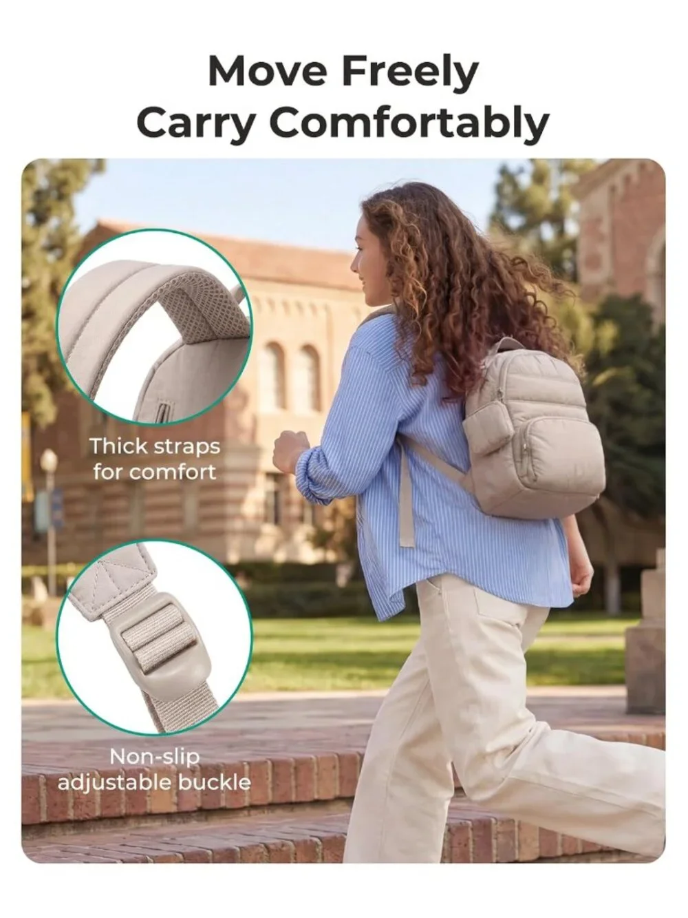 Puffer Mini Backpack Purse Set Lightweight Quilted Water Resistant Travel